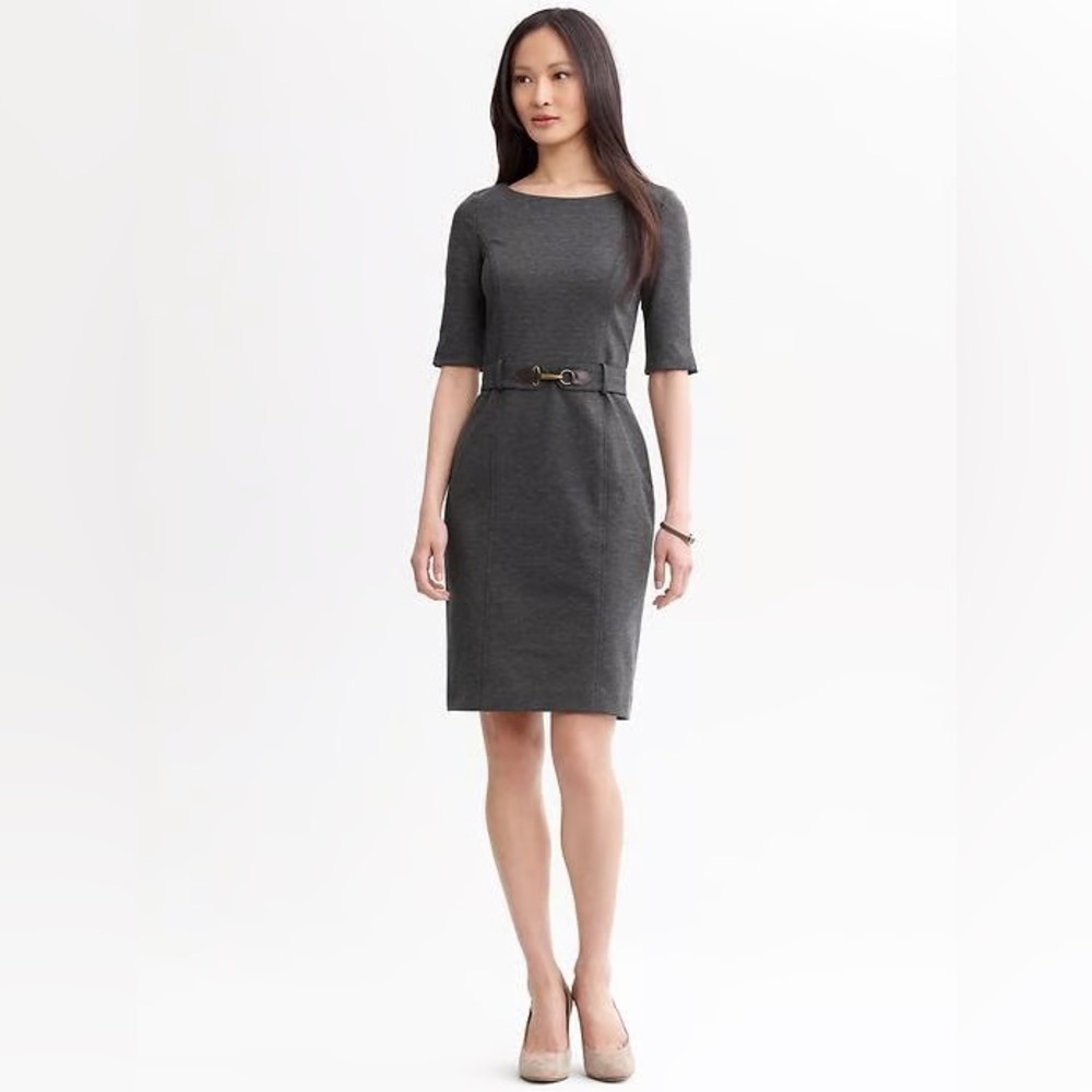 Banana Republic Gray Sheath Dress